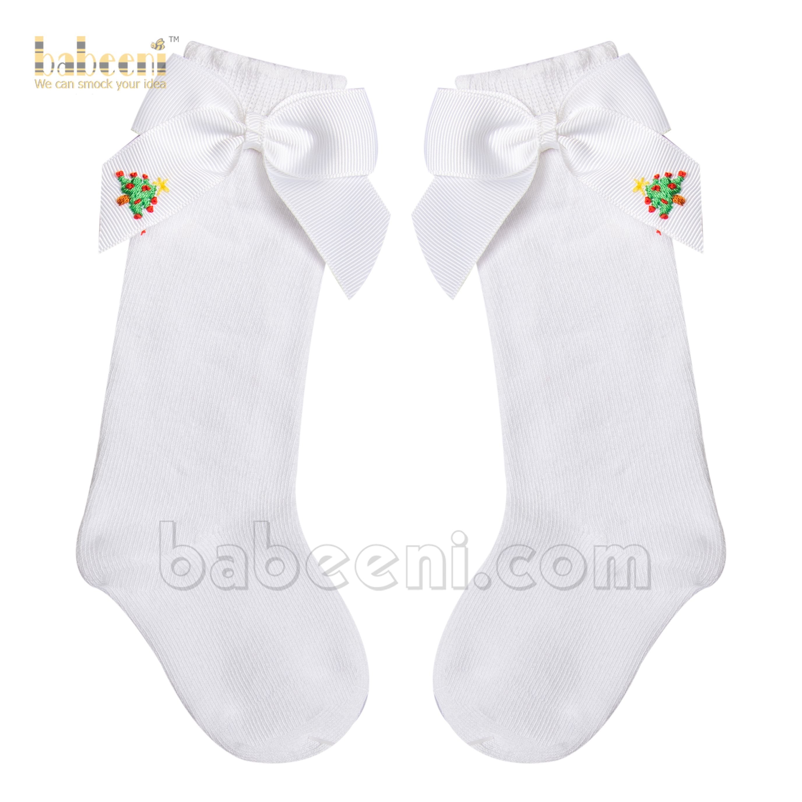 Christmas tree baby sock - HS 26